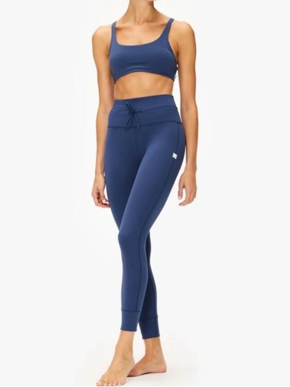 Vuori Blue High-Waist Leggings